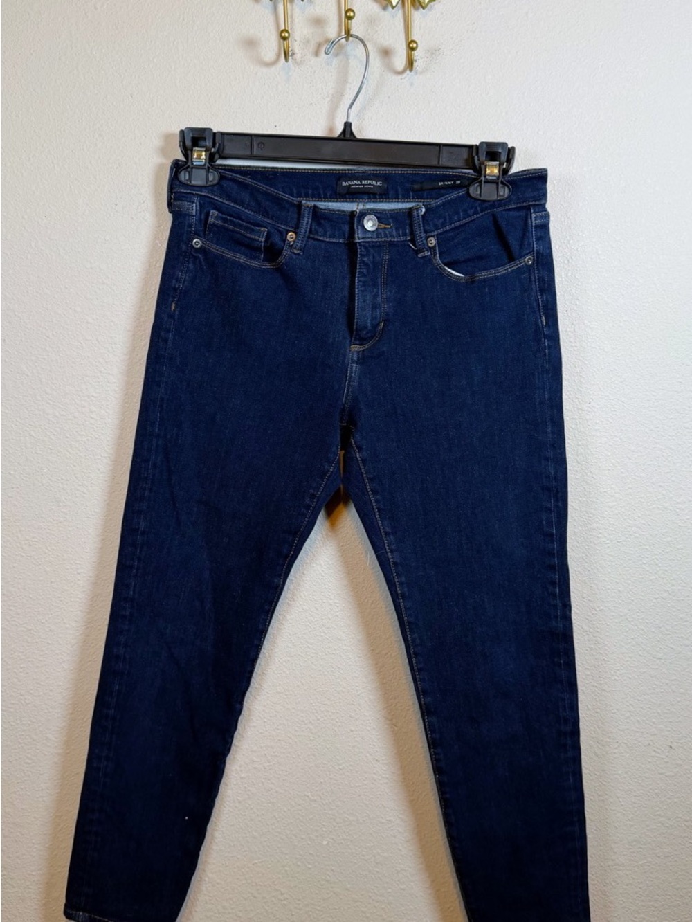 Banana Republic Premium Denim Dark Indigo Skinny Jeans. Size 29